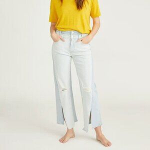 Driftwood Cece Wide Leg Jeans Icy Blue Size 26 NEW NWT